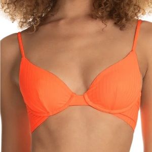 Maaji Orangesicle Dainty Underwire Bikini Top Size Small